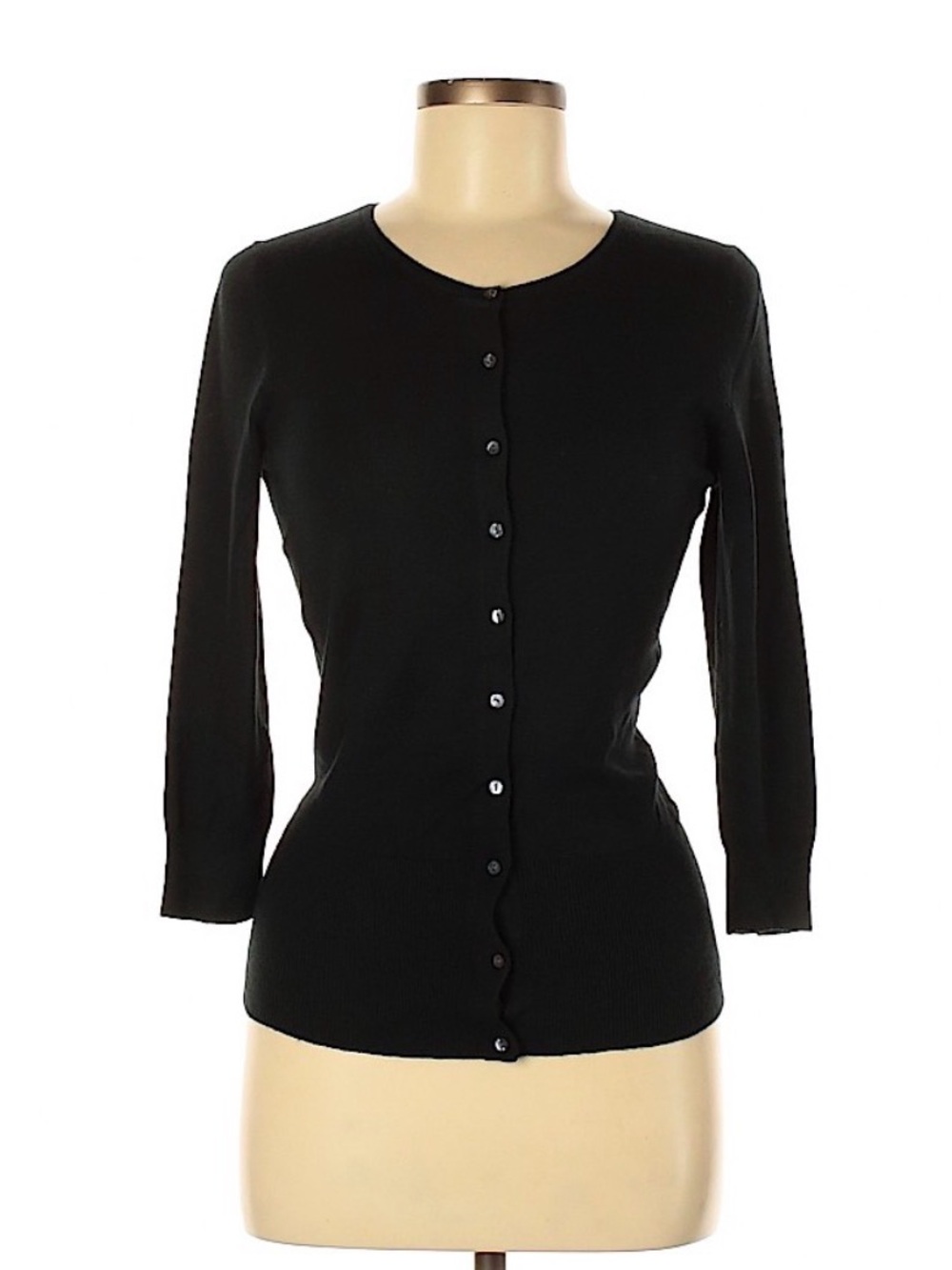 EXPRESS DESIGN STUDIO Black Button-Front Women's Sweater Cardigan